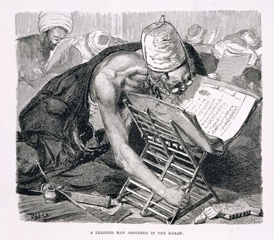 Un uomo erudito assorbito nel Corano, XIX secolo da Karl Wilhelm Gentz